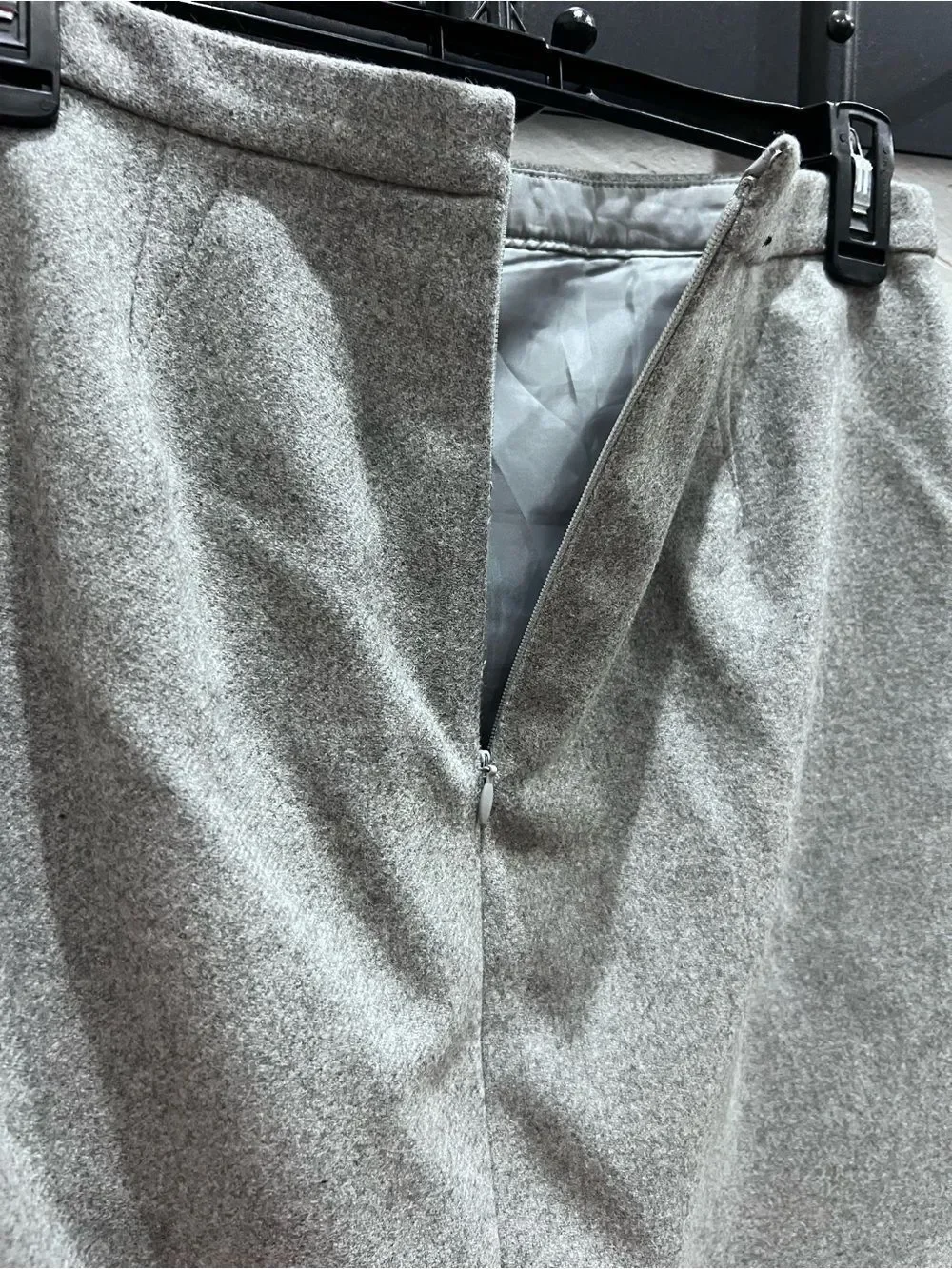 J.Crew Wool Pencil Skirt Light Grey Size 2
